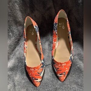 Mix No. 6 Red and Orange Patterned Flats